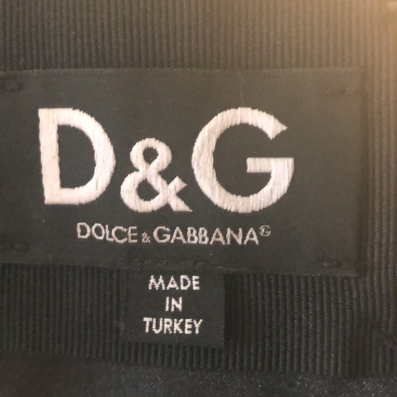 D&G | Dolce & Gabbana Black Leather Moto Jacket | Size 40 IT (US 4) - Picture 9 of 10
